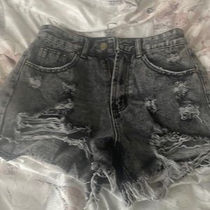 black jean shorts new with no tag